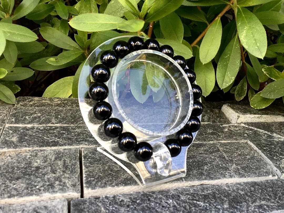 ✳15万円以上‼️最強パワー宿る貴重黒平水晶モリオン勾玉＊ブレスレット絶対おすすめ