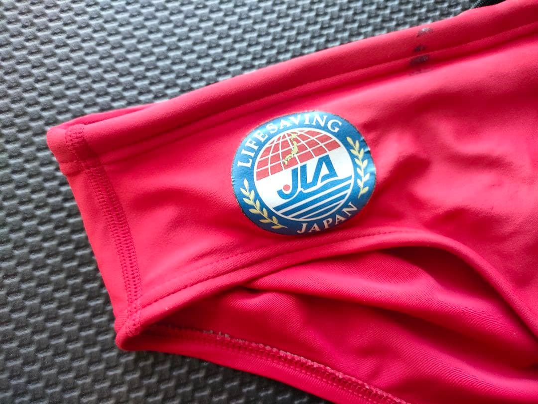 しー【希少】JLAライフセービング協会公式 メンズブーン　競パン　S