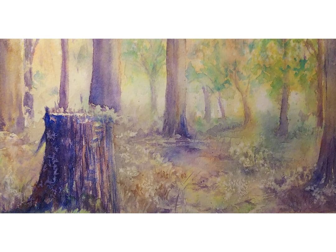 癒しの水彩929 エッサイの根株