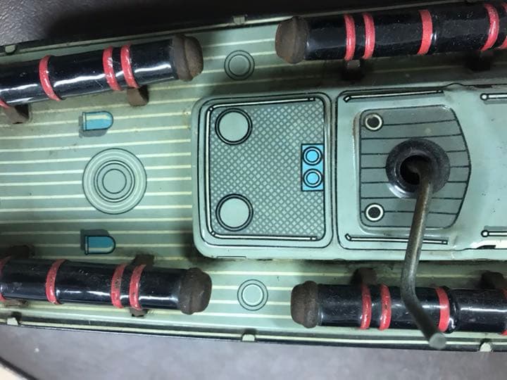 日本製魚雷ボート、ブリキ 骨董