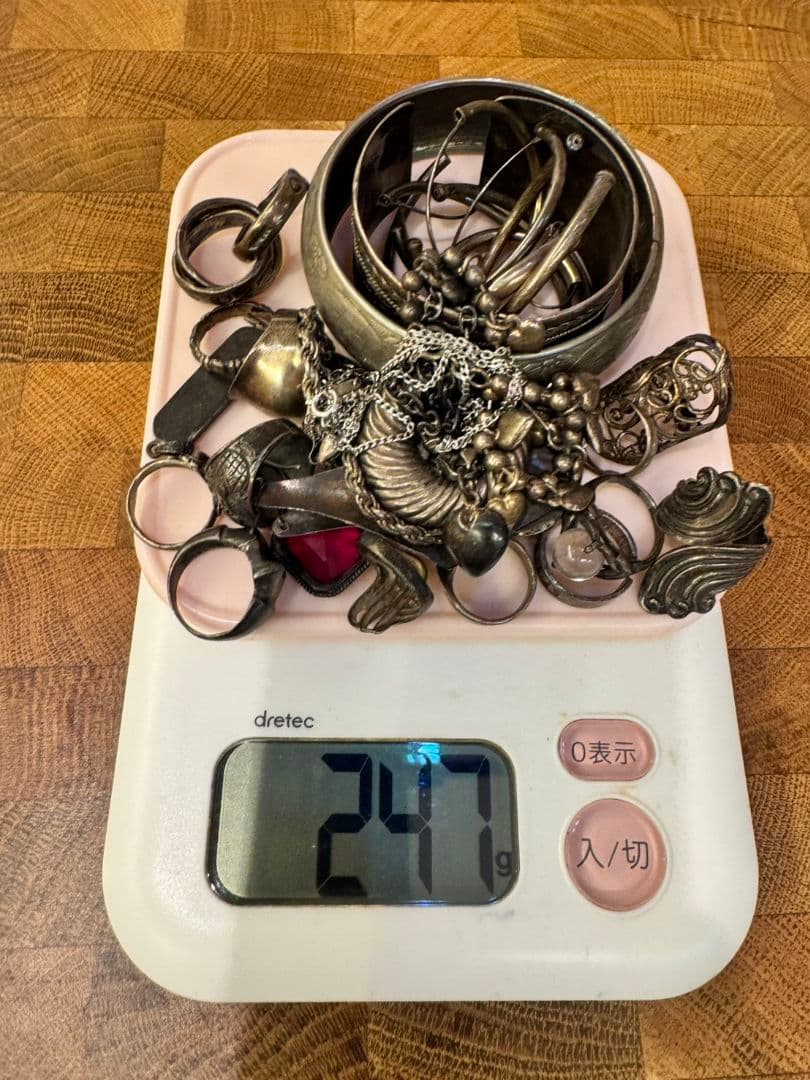 シルバー系アクセサリー大量まとめ売り 約277g｜925刻印含む