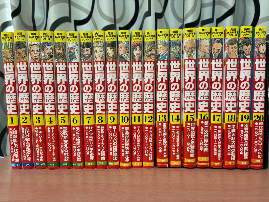 世界の歴史 1-20巻全巻セット 角川まんが学習シリーズ