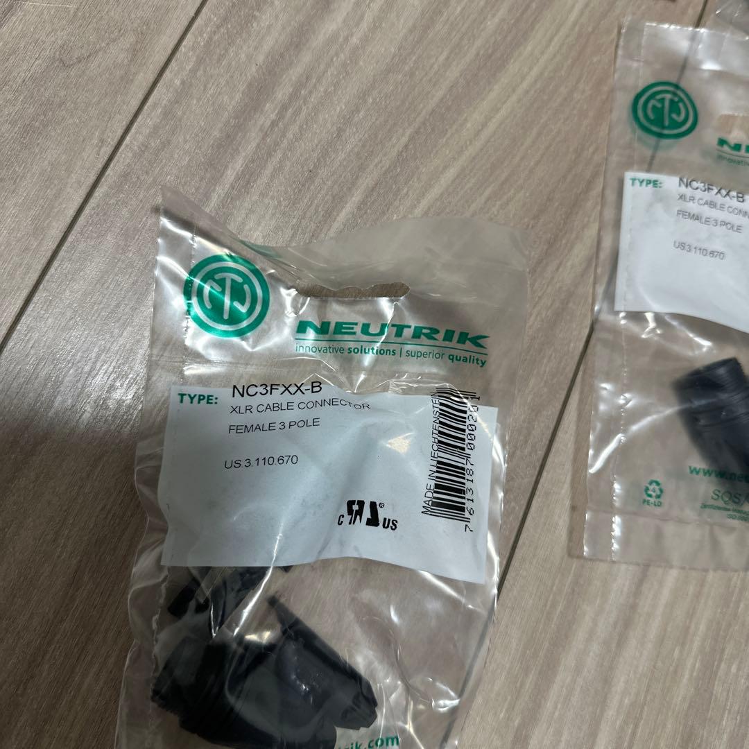 NEUTRIK NC3FXX-B XLRコネクタ 10個セット