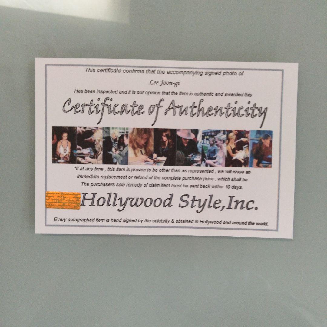 セール中…イ・ジュンギ直筆サイン入り2Lサイズ写真…Lee Joon-gi…5