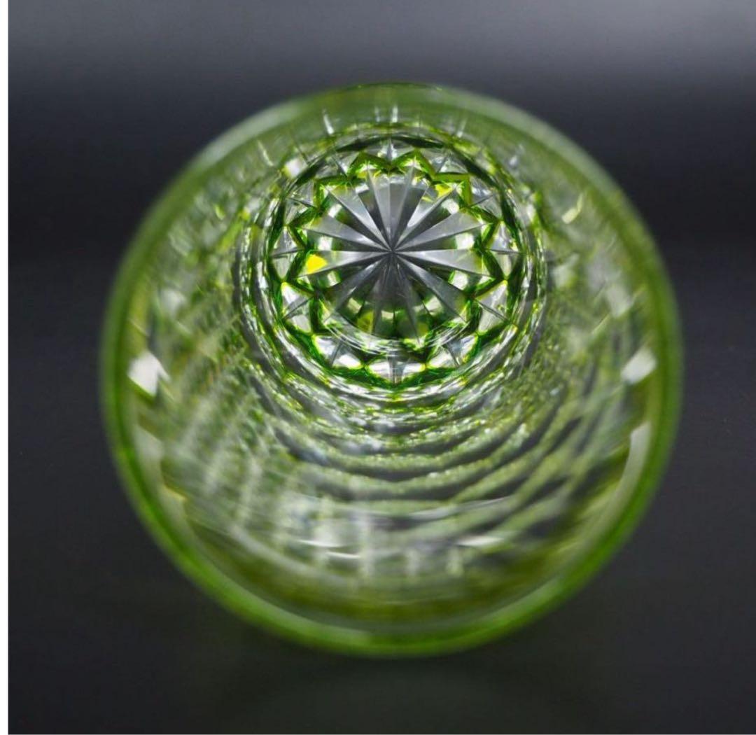 送料無料　伝統工芸士『篠崎清一』作江戸切子グラス2点　共箱　真作保証　篠崎硝子