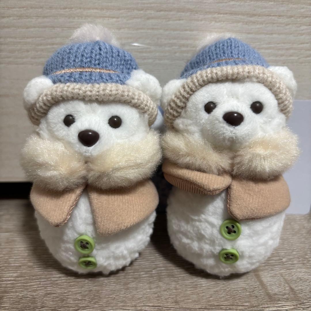 シークレットオブスノーウィーデイ　ぬいぐるみチャーム　ダッフィー　雪だるま　2個