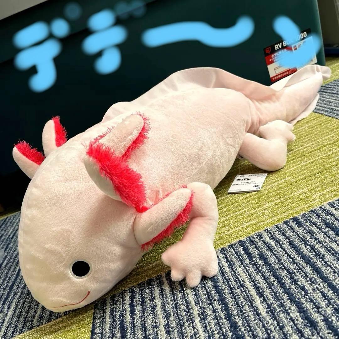 わくでかぬいぐるみ 珍獣捕獲シリーズ メガウーパールーパー