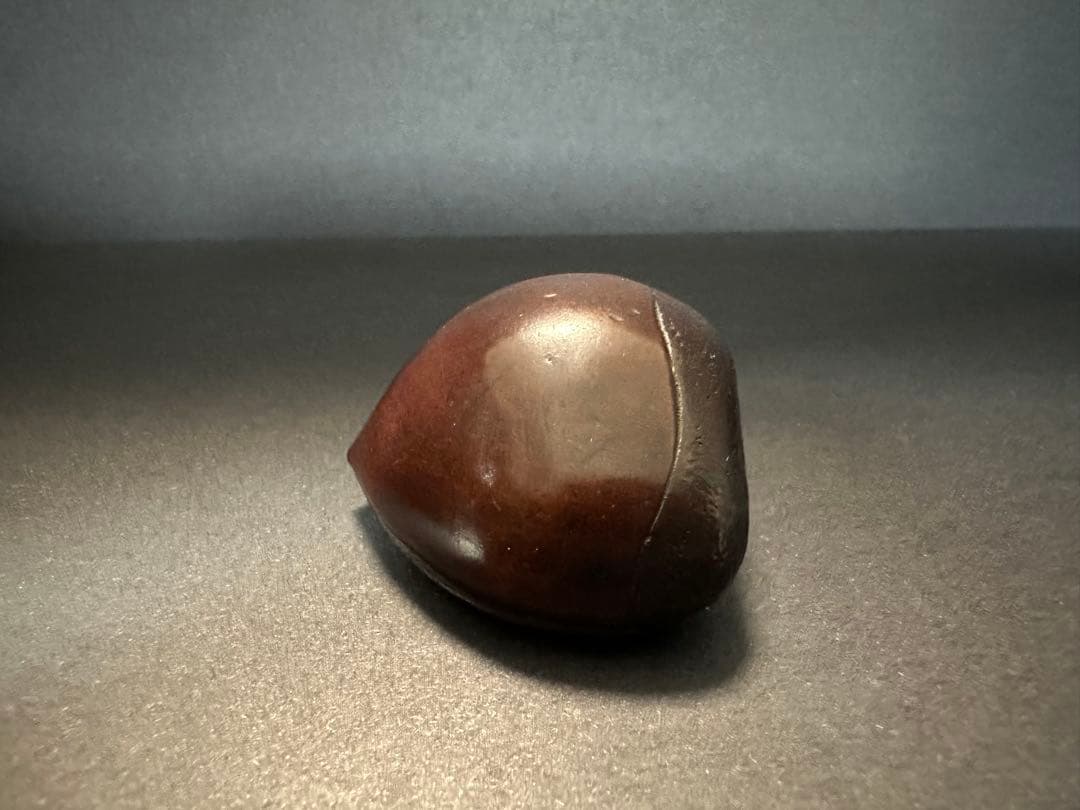 【根付(netsuke)】栗の根付　木製　江戸時代