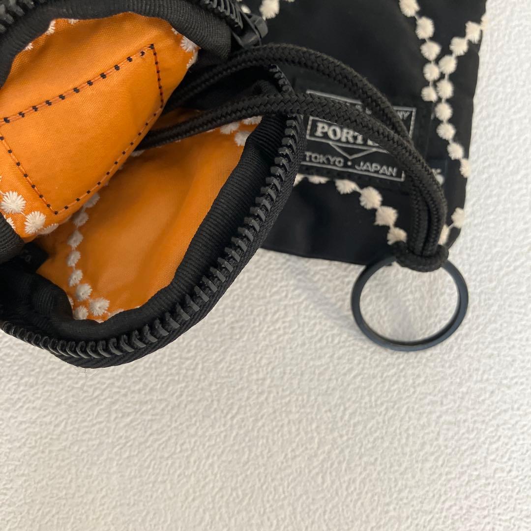 PORTER ミナペルホネン　パース　キーケース　ブラック・ホワイト