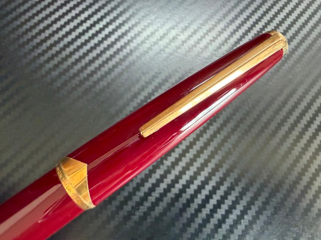 極美品 モンブラン No.121 ボルドー EF 極細字 万年筆 18金ニブ