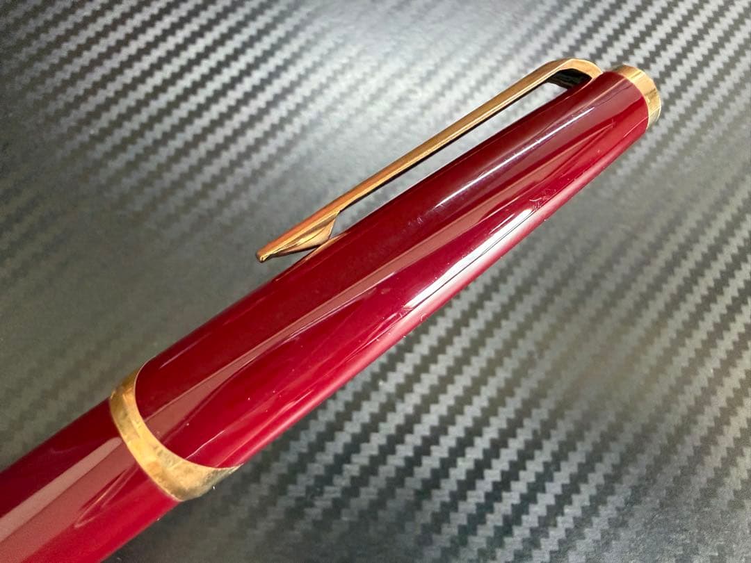 極美品 モンブラン No.121 ボルドー EF 極細字 万年筆 18金ニブ