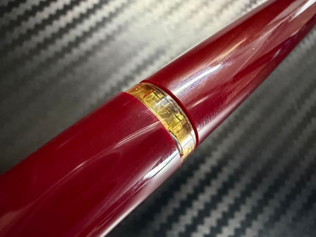 極美品 モンブラン No.121 ボルドー EF 極細字 万年筆 18金ニブ