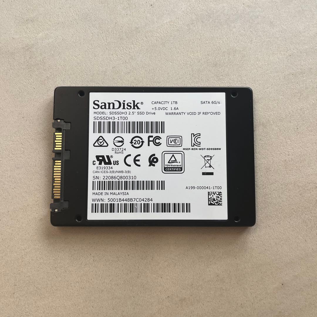 SanDisk サンディスク 内蔵SSD 2.5インチ 1TB