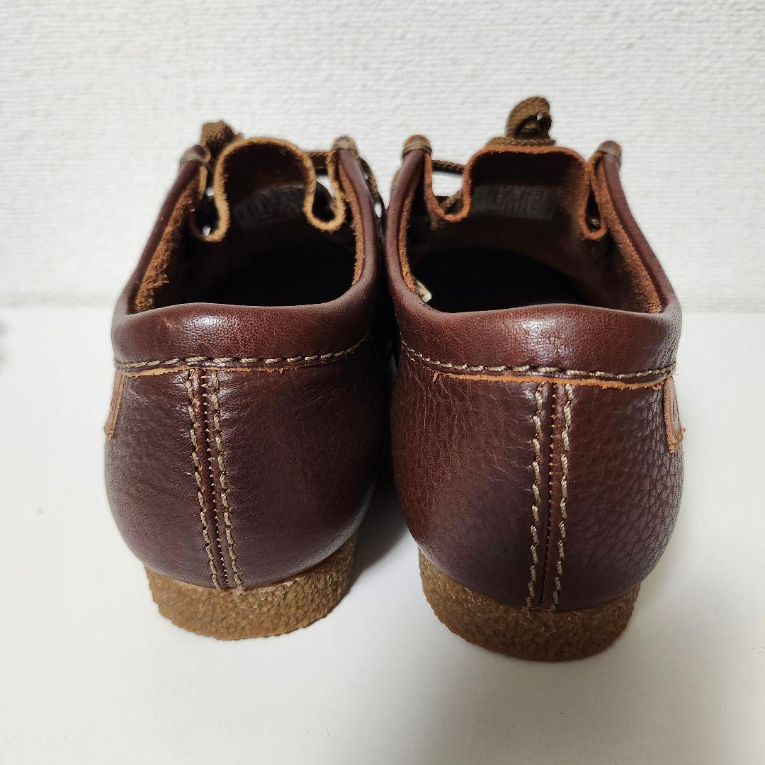 【 Clarks レザーシューズ✨】 ワラビー モカシン ブラウン 25.5cm