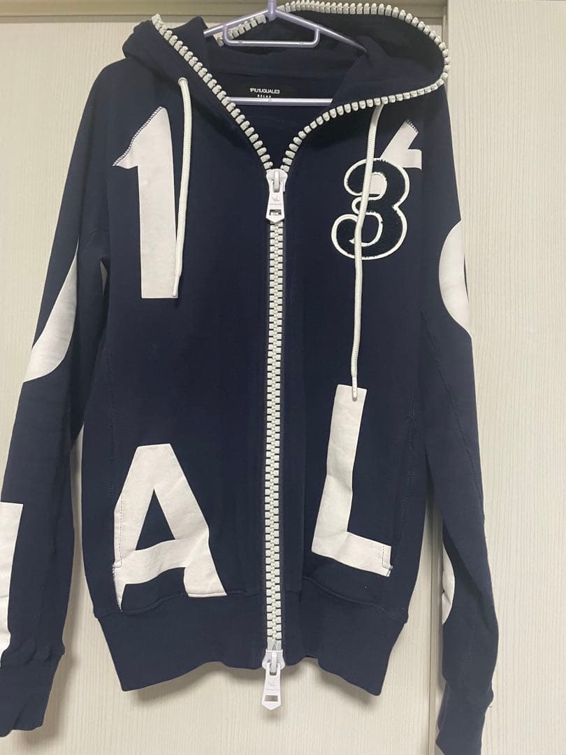 1PIU1UGUALE3 RELAX ウノピュ　ジップアップパーカー　ネイビー