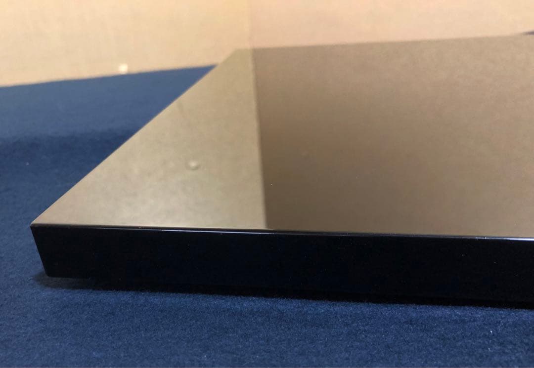 《R》茶道具 黒蝋色塗 小板 敷板 塗師 川瀬表完作 共箱 251222か2