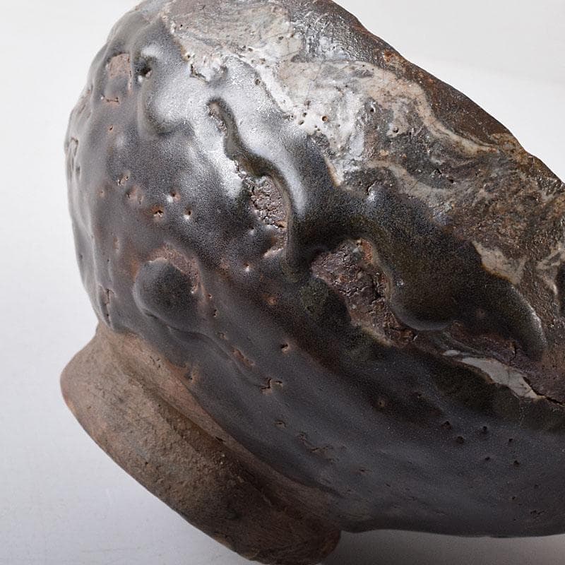 朝鮮美術　李朝　高麗会寧茶碗　時代箱付　V　8260