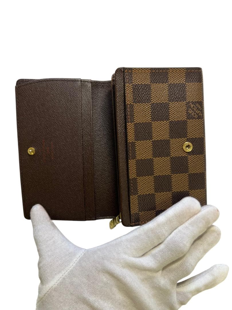 LOUIS VUITTON ダミエ ポルト 2つ折り財布 L字ファスナー