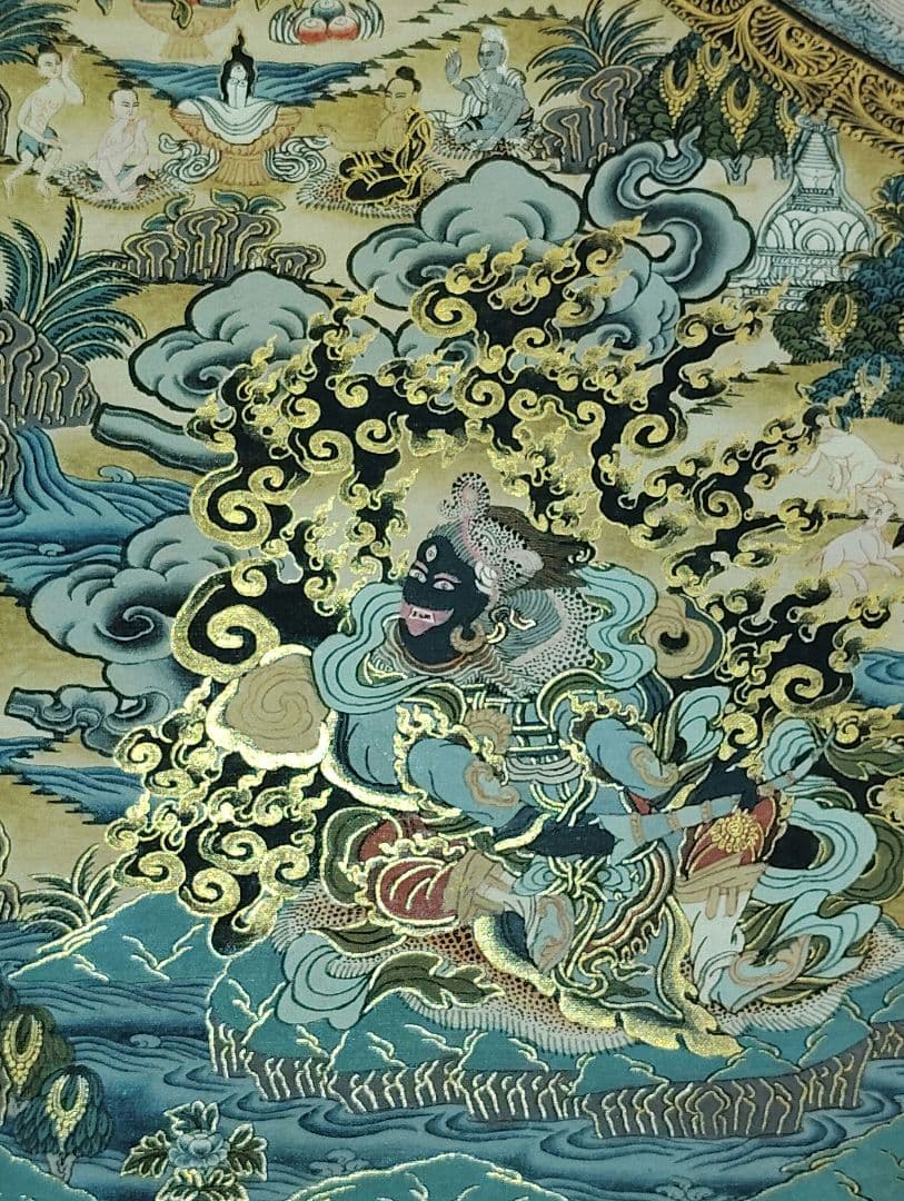 曼荼羅 特大 手描き 肉筆 絵画