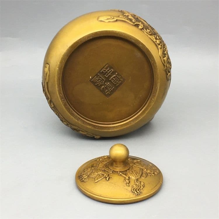 銅器 浮彫麒麟提梁壺 茶壺 酒壺 煎茶道具 装飾品 工芸品 美術品 置物