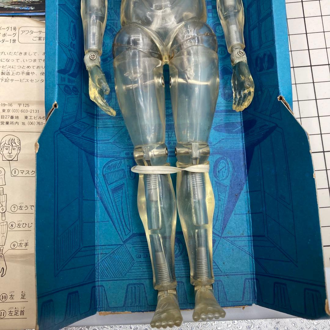旧タカラ 当時物　変身サイボーグ1号　シルバー　取説付き