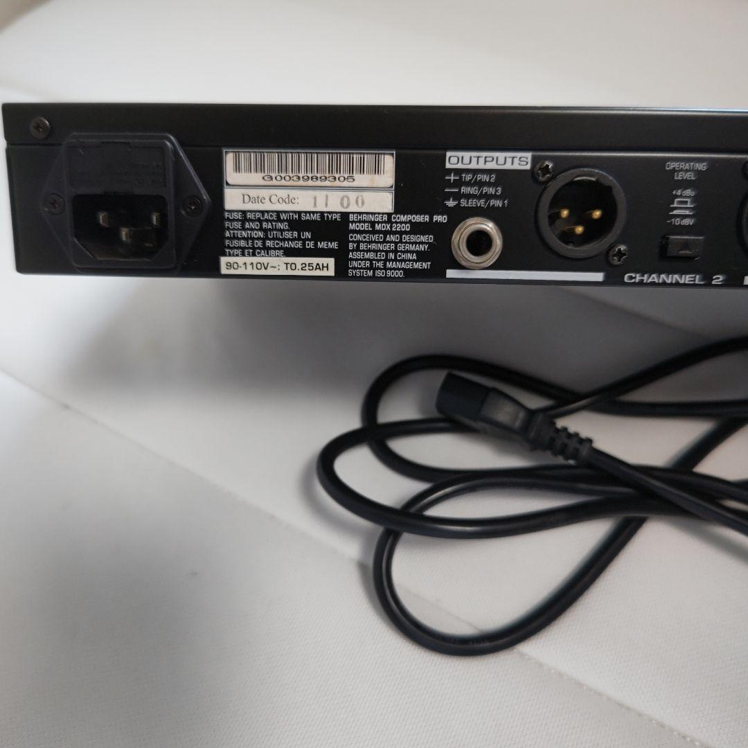 BEHRINGER べリンガー MDX2200 コンプレッサー
