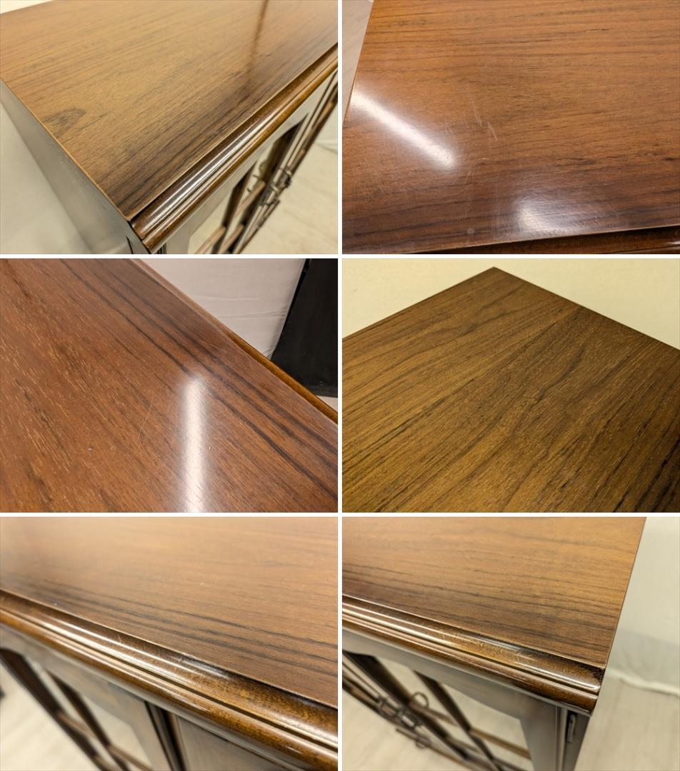 カリモク　コロニアル　サイドボード　飾り棚　キャビネット　食器棚　本棚　収納棚