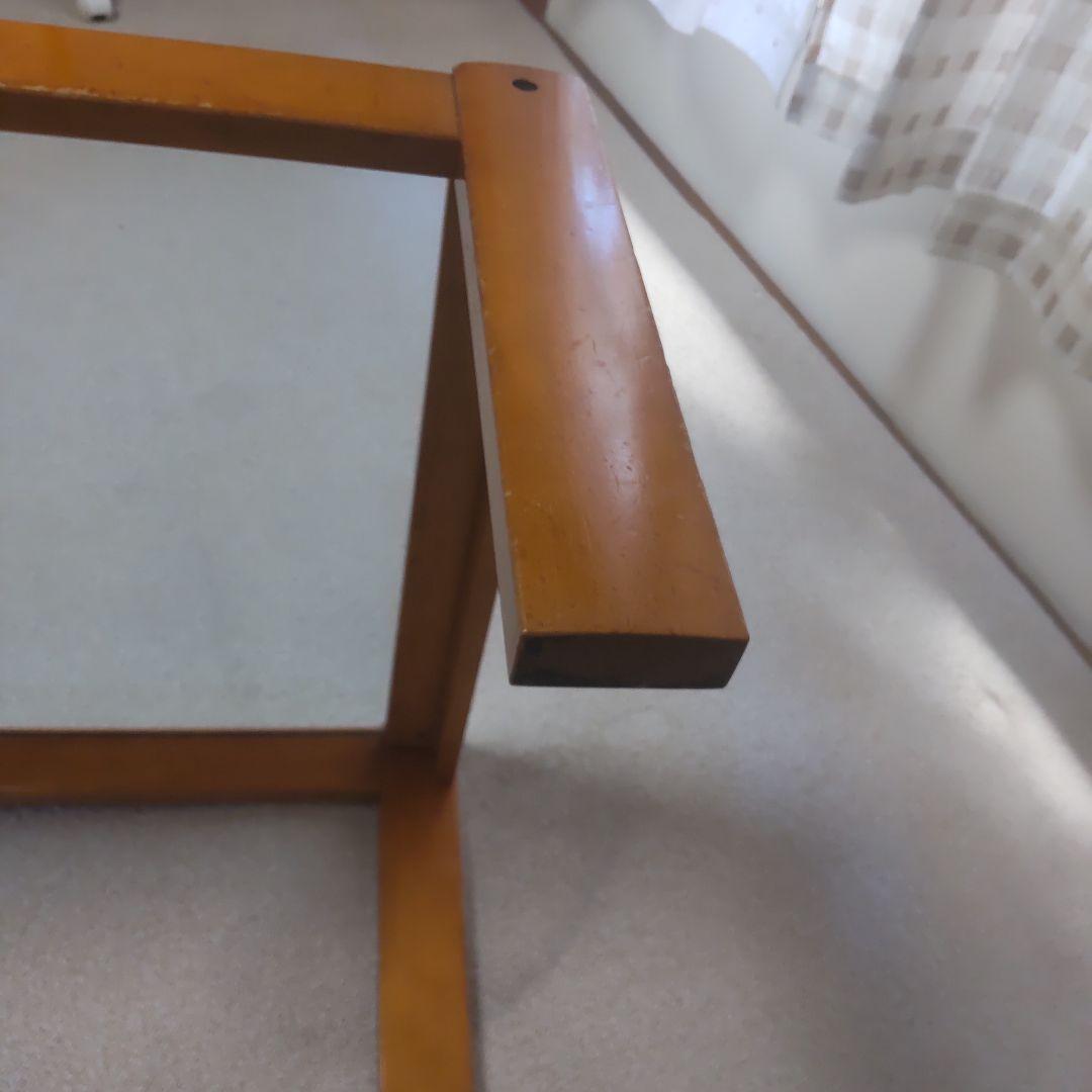 アンティーク テーブル ガラス天板 (カリモク？)