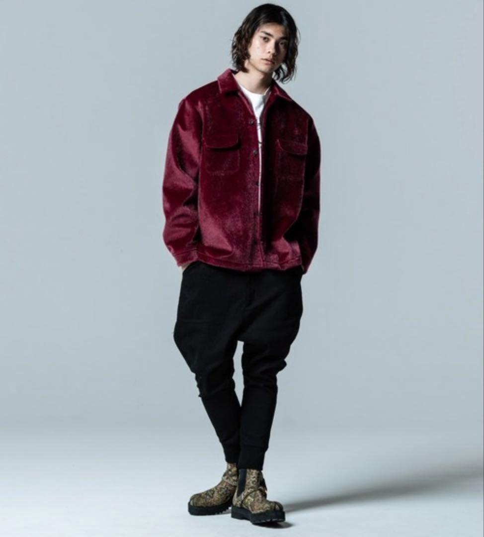 glambグラム レイズジョッパーズパンツ ストレッチ 裾リブ ブラック