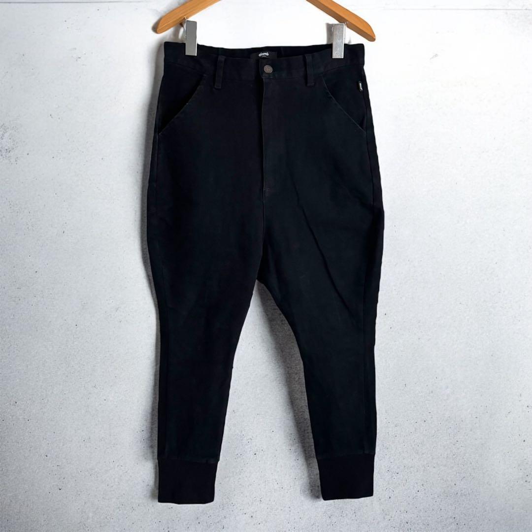 glambグラム レイズジョッパーズパンツ ストレッチ 裾リブ ブラック