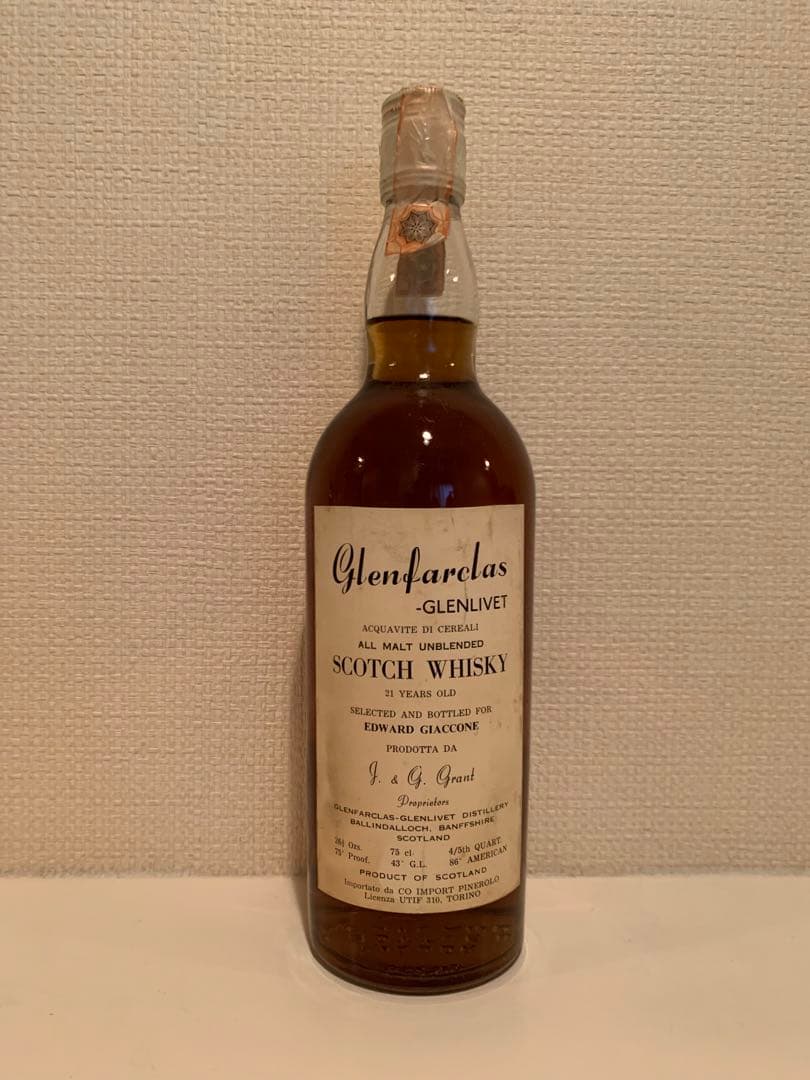【伝説】Glenfarclas 21Y for エドワードジャッコーネ