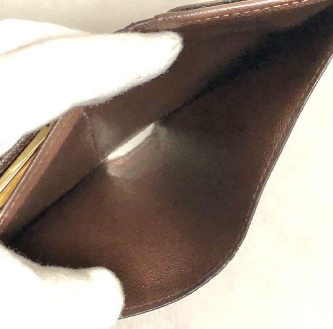 LOUIS VUITTON ルイヴィトン　ダミエ　二つ折り　がま口財布