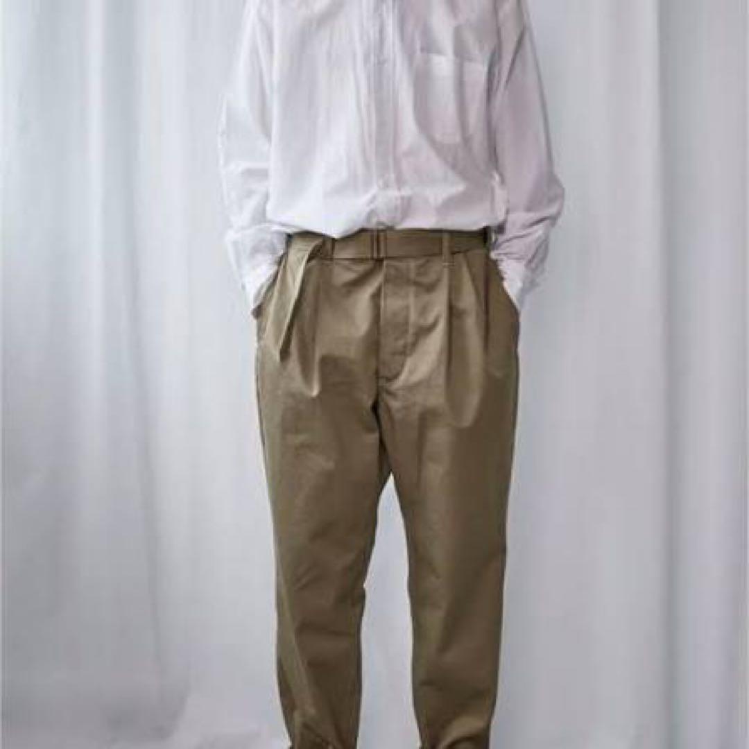 コモリ　COMOLI チノパン　ベルテッドパンツ　0サイズ