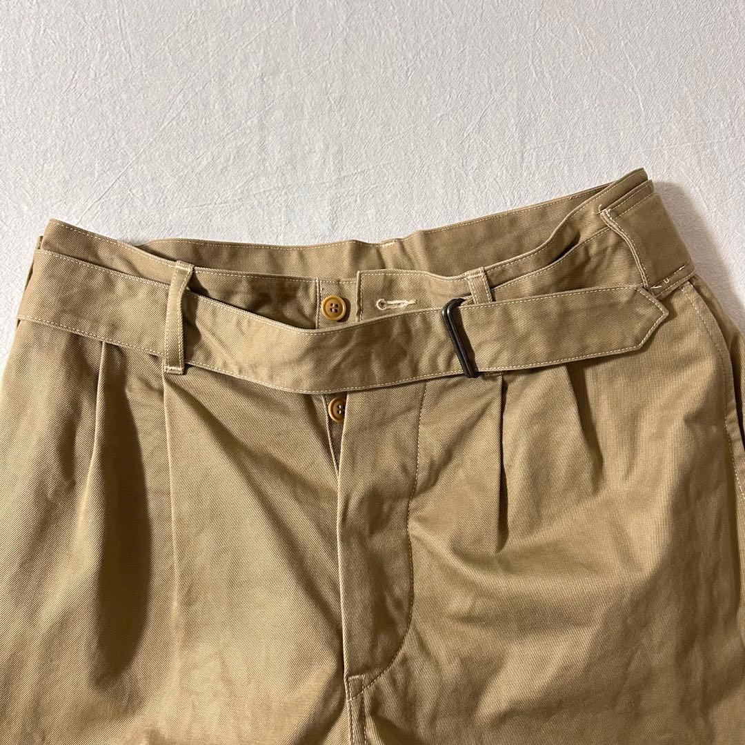 コモリ　COMOLI チノパン　ベルテッドパンツ　0サイズ