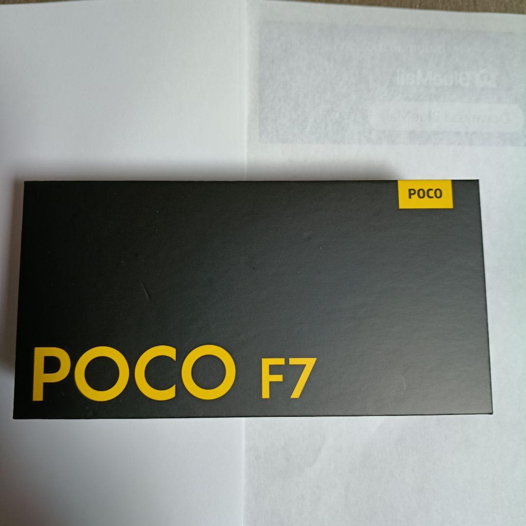 【美品】POCO F7 SIMフリー スマートフォンブラック 256GB 国内版