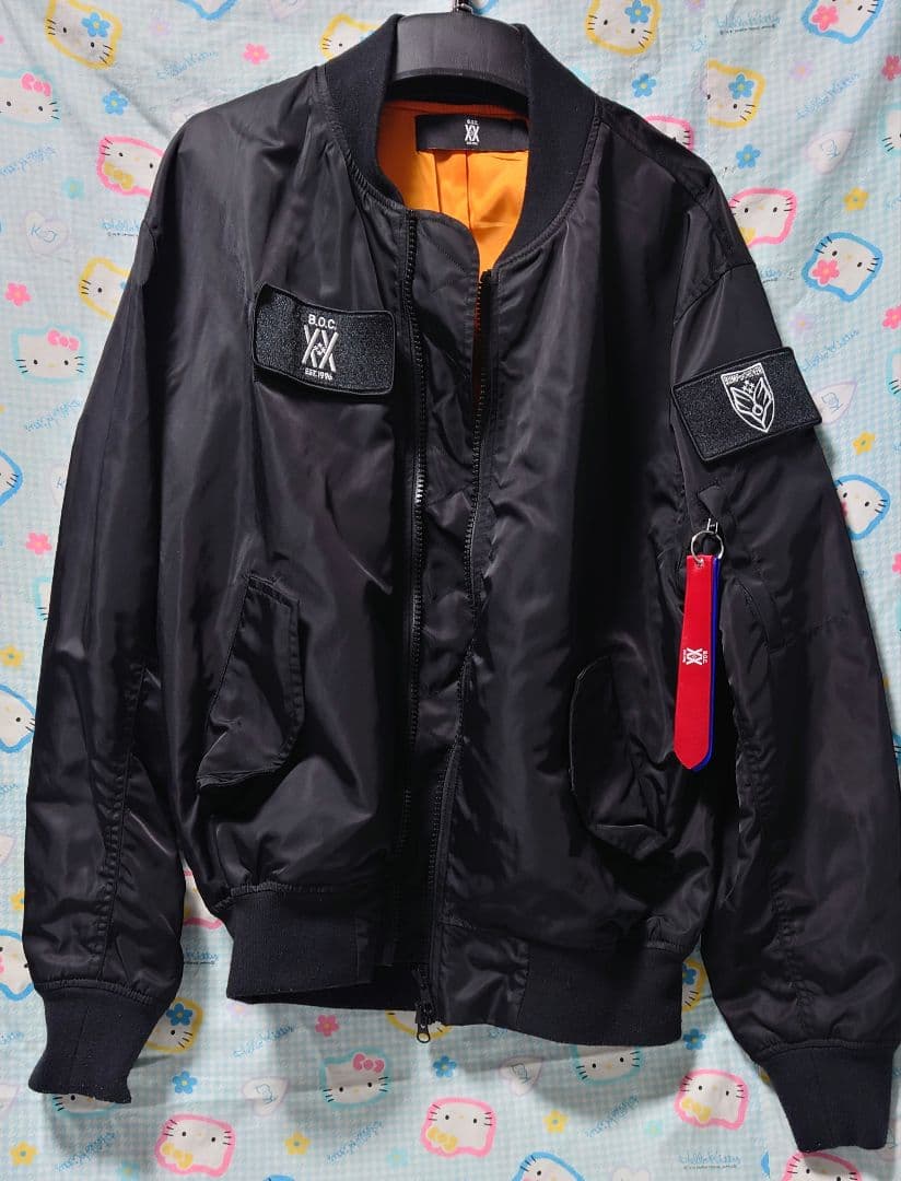 着用品　MA1黒ジャンパー　BUMP OF CHICKENバンプオブチキン　Ｍ