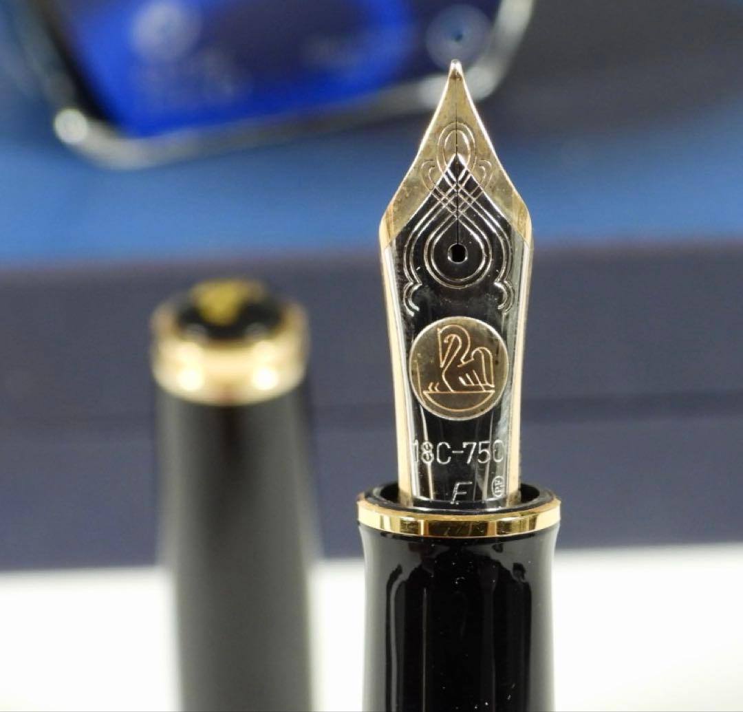 Pelikan 万年筆 スーべレーン 緑縞 F 18C-750