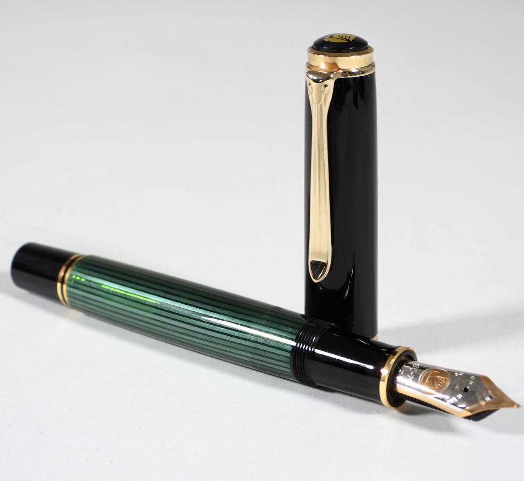 Pelikan 万年筆 スーべレーン 緑縞 F 18C-750