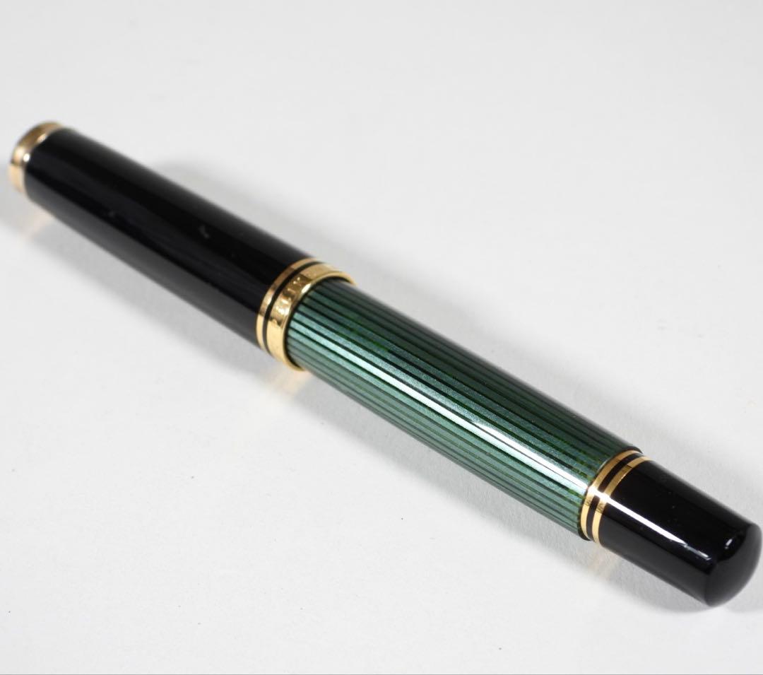 Pelikan 万年筆 スーべレーン 緑縞 F 18C-750