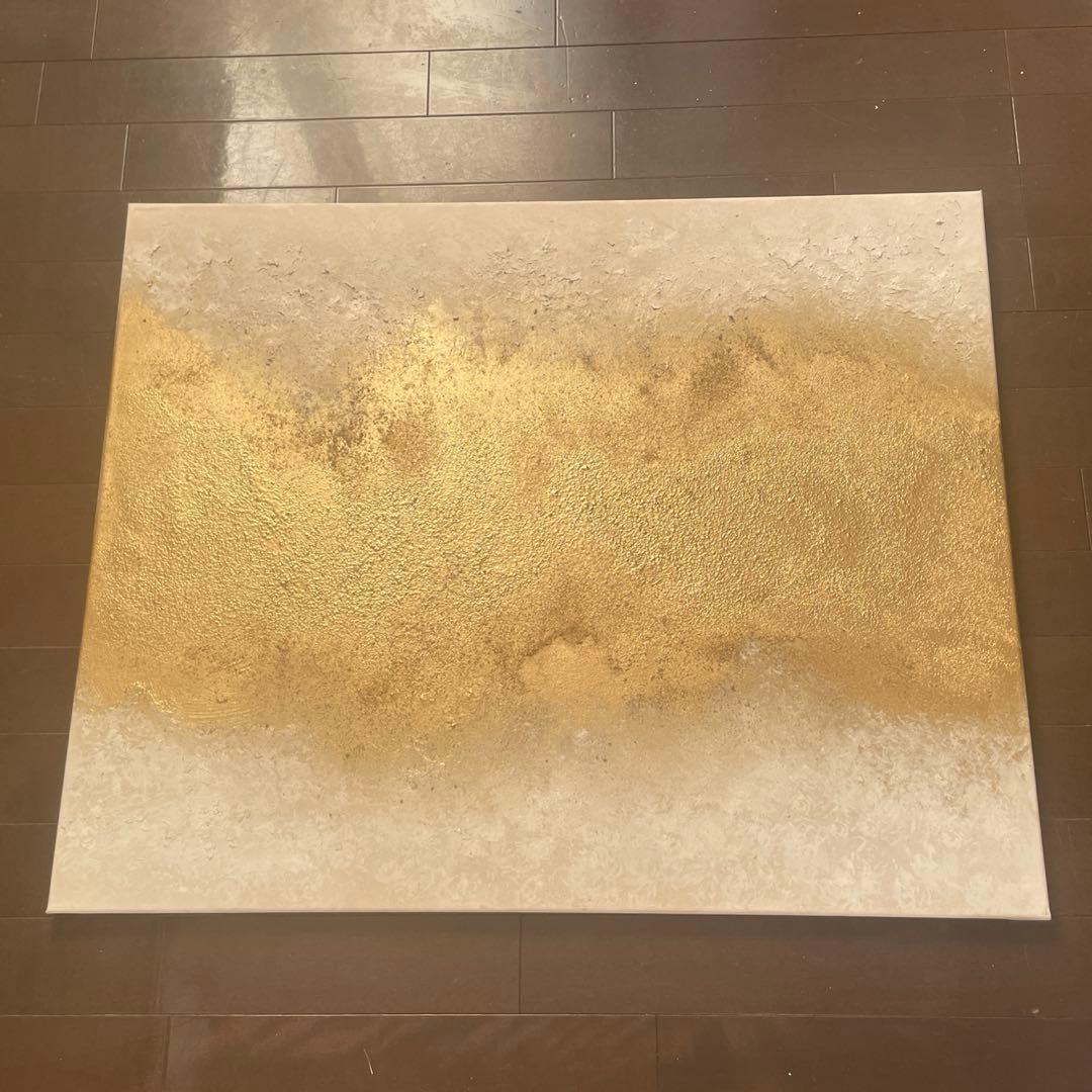 大きい絵画 803×652｜抽象画 現代アート 金 インテリア モダン 大きめ