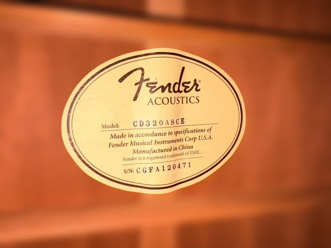 ★極上オール単板仕様！フェンダー CD320ASCE がこれだ！超激鳴・超美品★