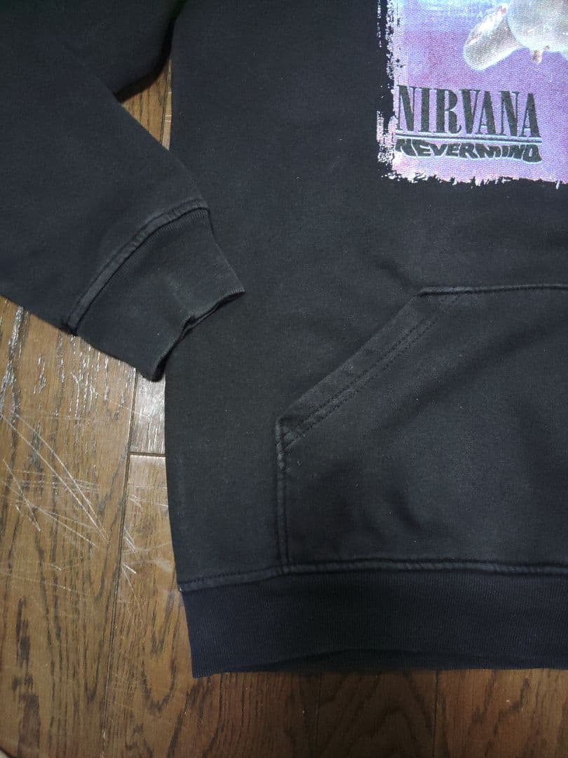 NIRVANA NEVERMIND パーカー　古着　黒
