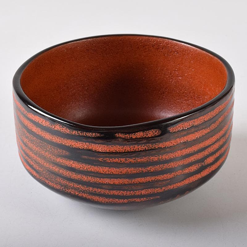 輪島塗　塗師　川岸充雅作　輪島本乾漆造り　御茶椀　共布共箱　U　R8375