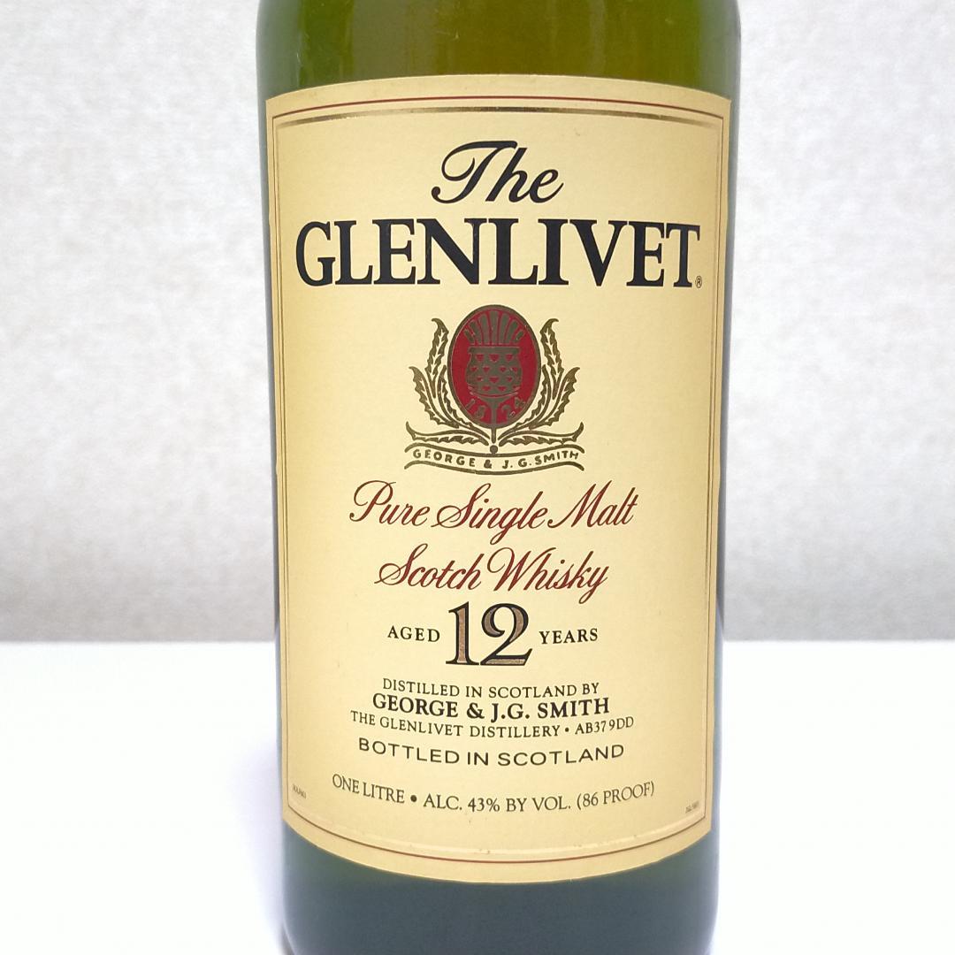 未開栓 The GLENLIVET グレンリベット 12年 1000ml 43％