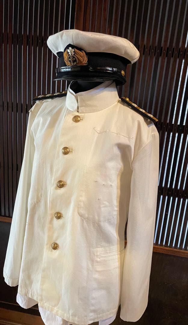 日本海軍二種軍装　上下　肩章付き　複製品　夏衣　日本軍　軍装