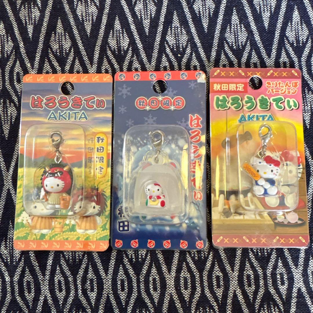 ご当地ハローキティ 東北セット　ファスナーマスコット ストラップまとめ売11個