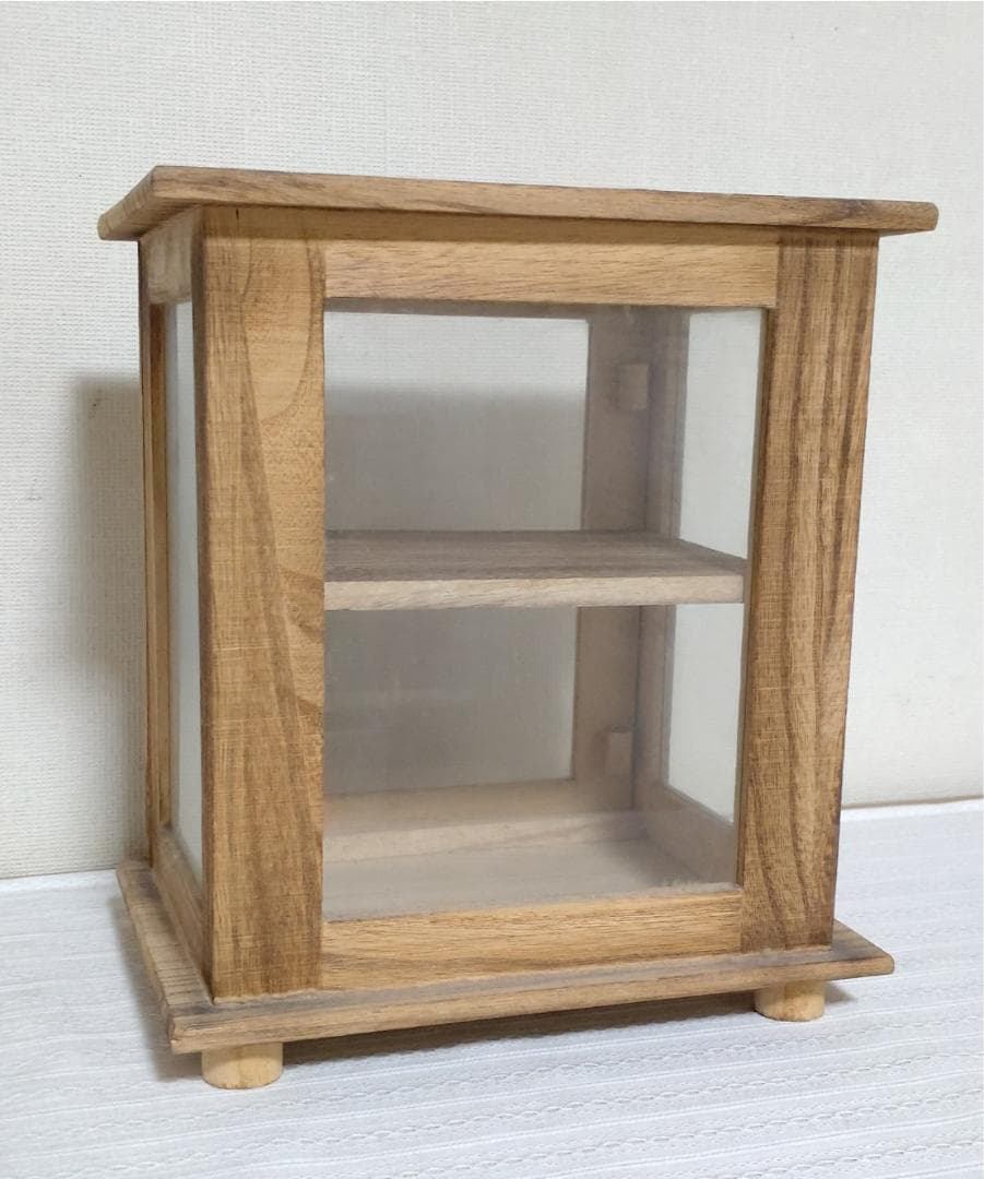 salu! サリュ＊ディスプレイキャビネット　ガラス　棚　ナチュラルインテリア