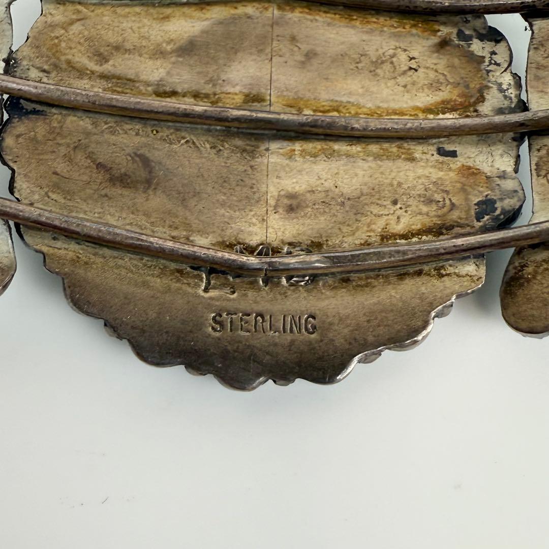 ヤマダ 　ZUNI ニードルポイント ターコイズシルバーバングル