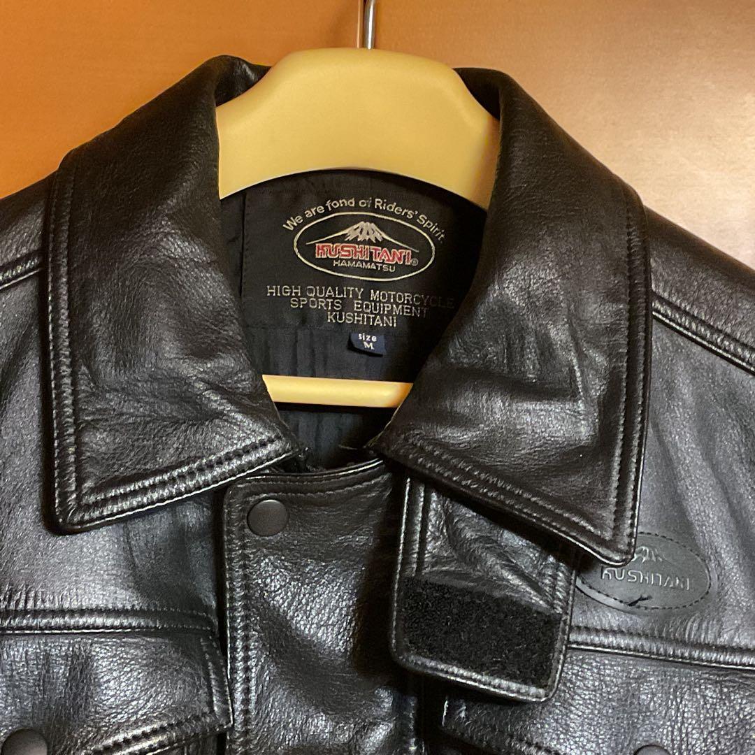 ウラン　クシタニ　レザージャケット　ライダース　牛革　黒　匿名配送