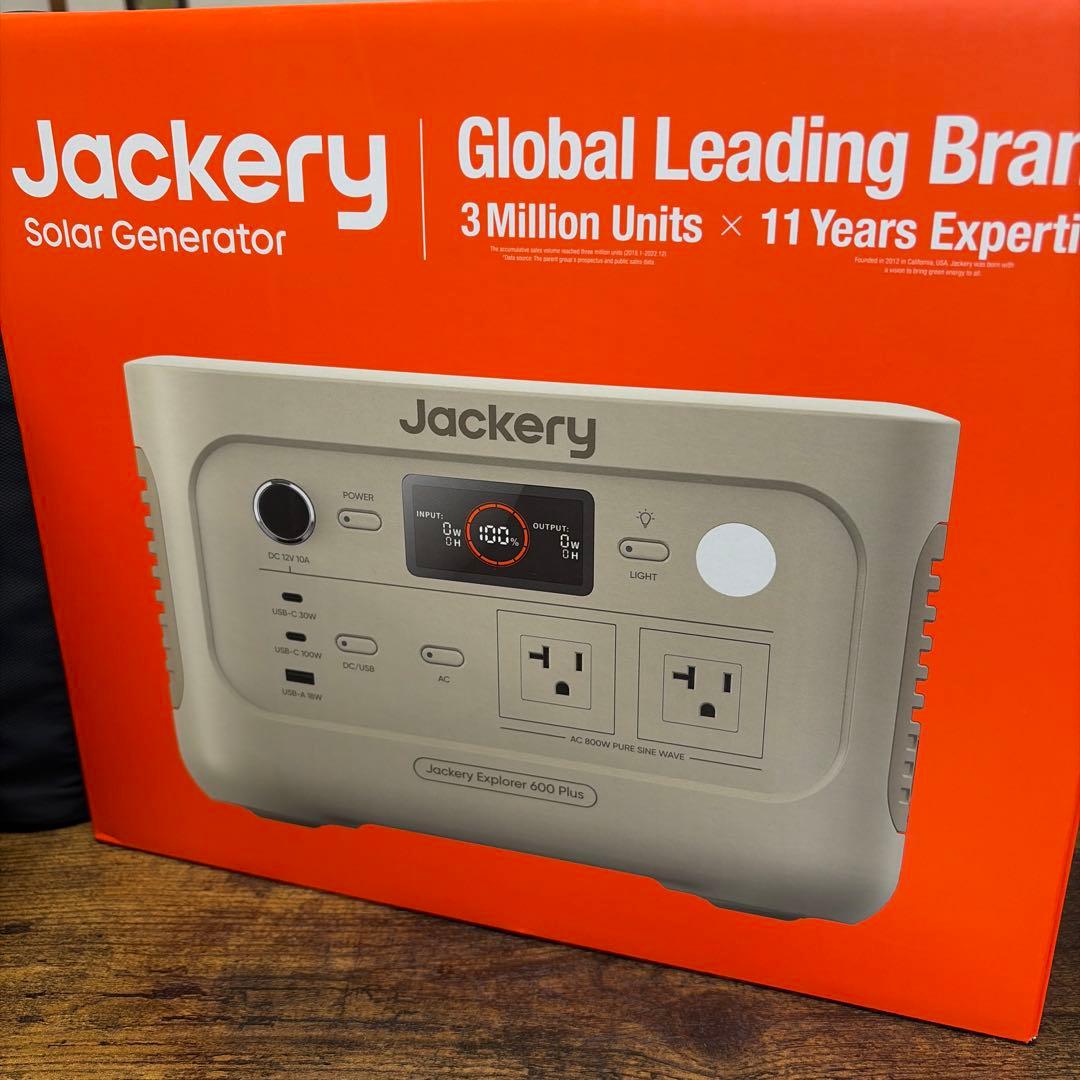Jackery Explorer 600 Plus サンゴールド　ポータブル電源